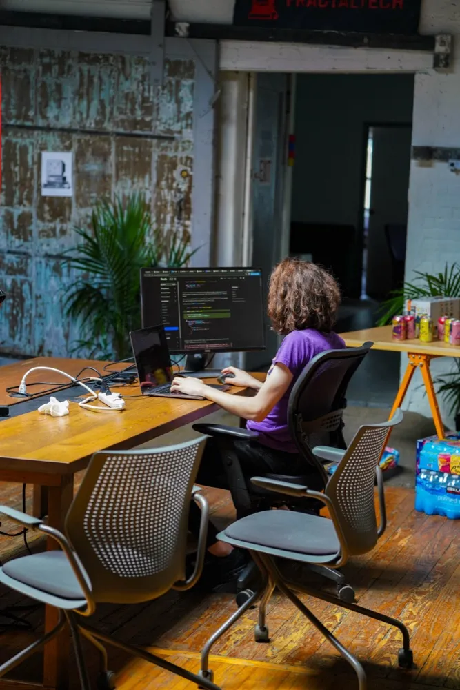 Engineer coding with AI tools